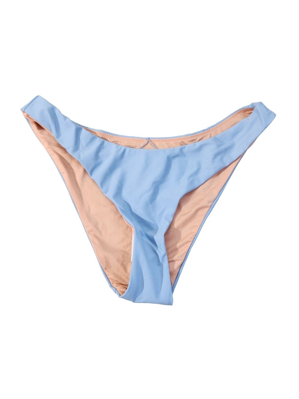 J. Crew Light Blue Curved Waist Cheeky Bikini Bottom New With Tags Womens Size M